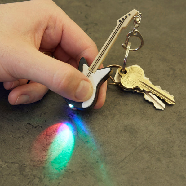 Kikkerland Guitar LED & Sound Keychain