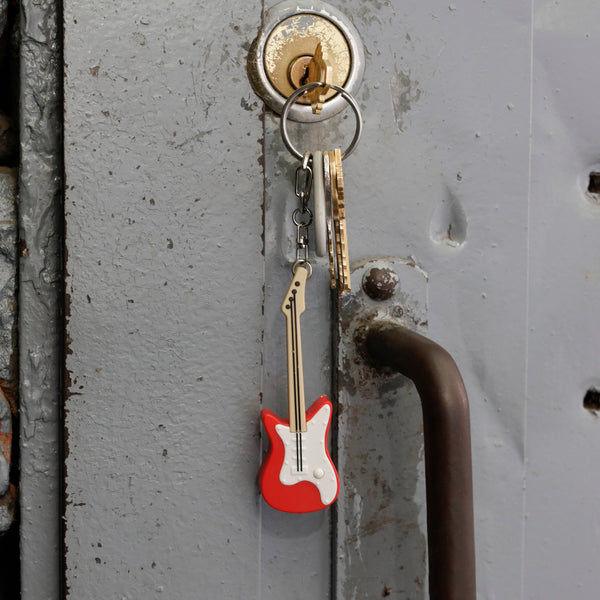 Kikkerland Guitar LED & Sound Keychain