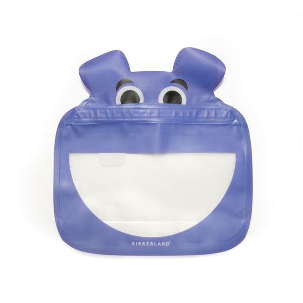 Kikkerland Hippo Zipper Bags