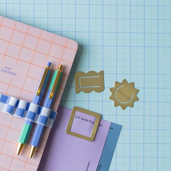 Kikkerland Inkerie 3 In 1 Metal Paper Clips