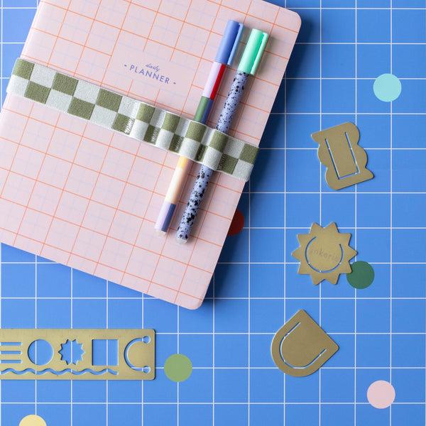 Kikkerland Inkerie 3 In 1 Metal Paper Clips