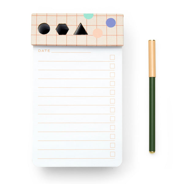 Kikkerland Inkerie Desk Jotter Pad & Pen