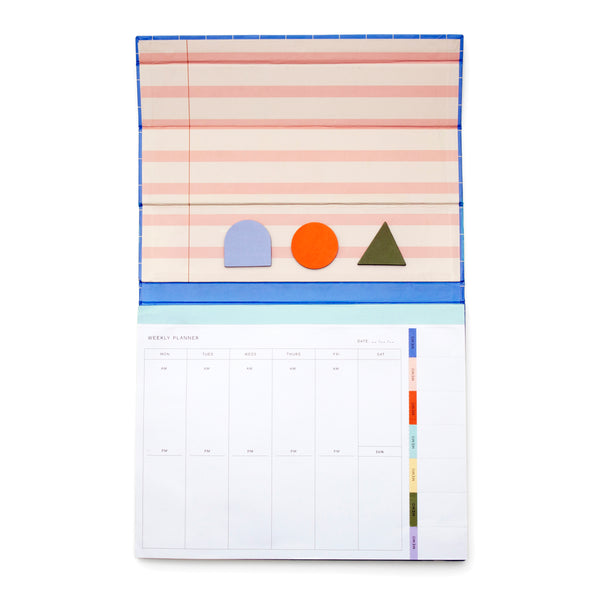 Kikkerland Inkerie Magnetic Weekly Desk Planner