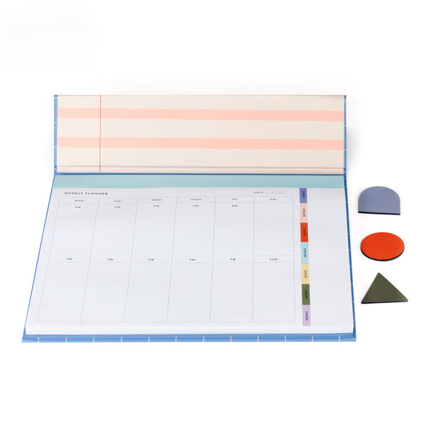 kikkerland Inkerie Magnetic Weekly Desk Planner