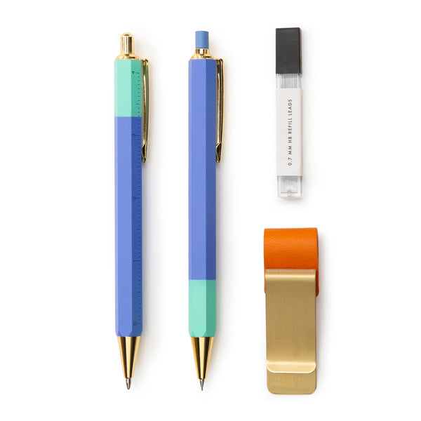kikkerland Inkerie Mechanical Pen & Pencil Set