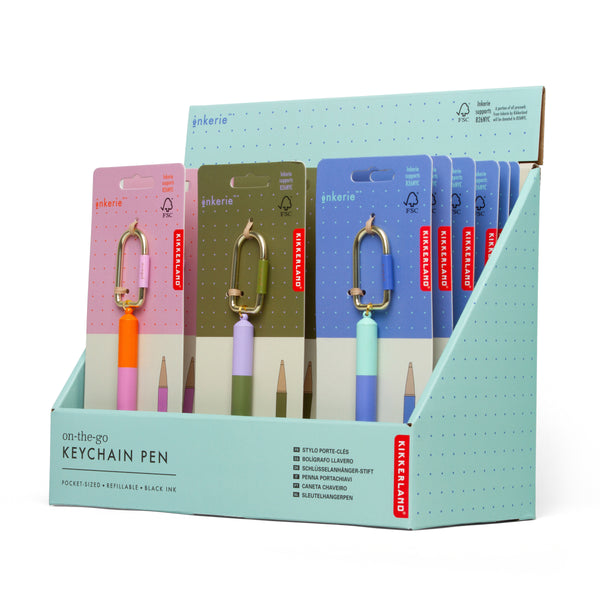 Kikkerland Inkerie On-the-go Keychain Pen