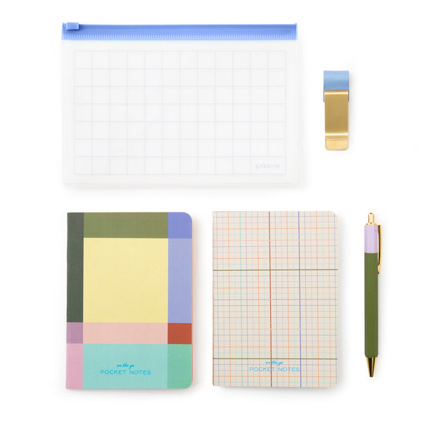 kikkerland Inkerie On The Go Stationery Set
