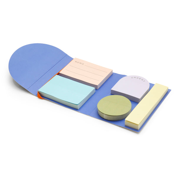 kikkerland Inkerie Set Of 5 Sticky Notes