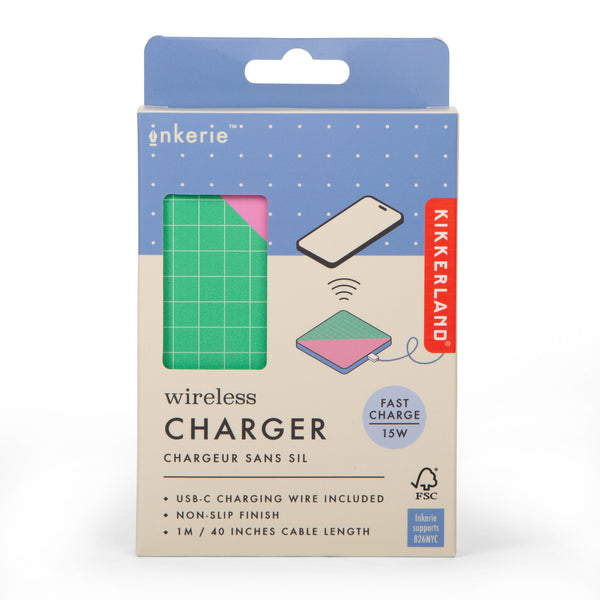 Kikkerland Inkerie Wireless Charger Colorblock