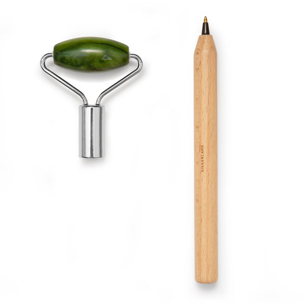 Kikkerland Jade Roller With Pen