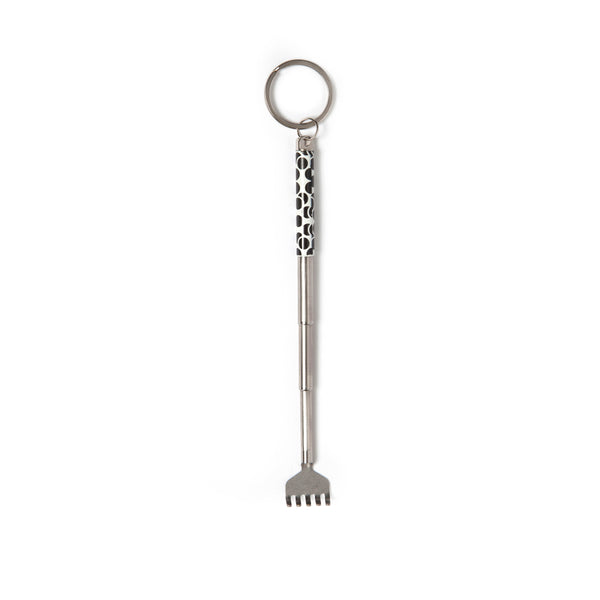 Kikkerland Keychain Pattern Mini Back Scratcher