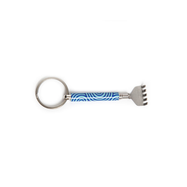 Kikkerland Keychain Pattern Mini Back Scratcher