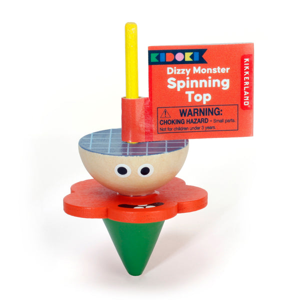Kikkerland Kidoki Dizzy Monster Spinning Top