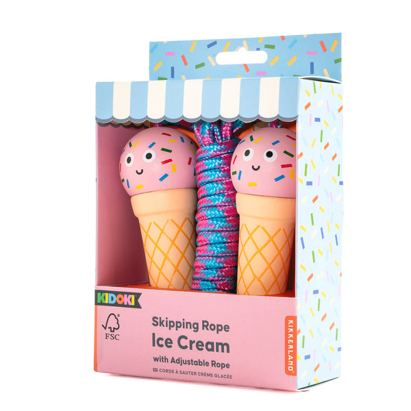 Kikkerland Kidoki Ice Cream Skipping Rope