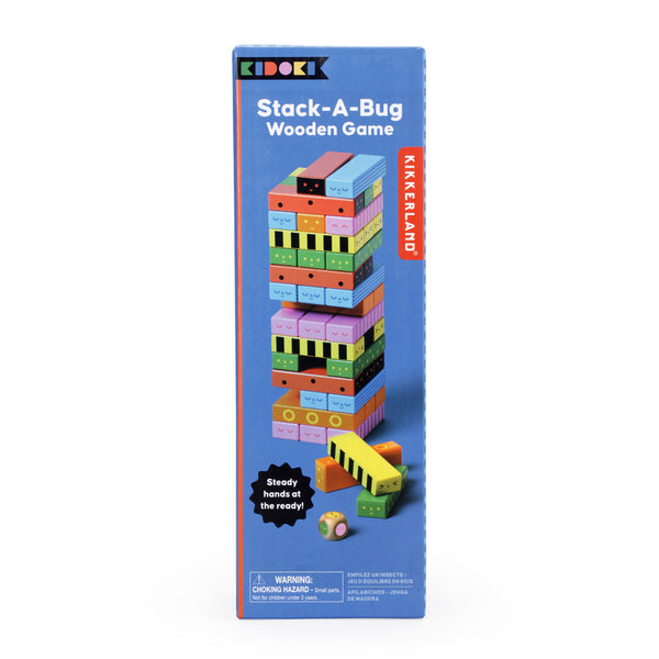 Kikkerland Kidoki Stack-A-Bug Wooden Game