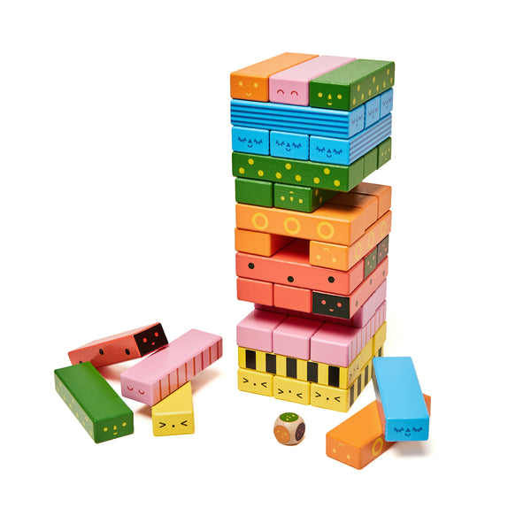 Kikkerland Kidoki Stack-A-Bug Wooden Game