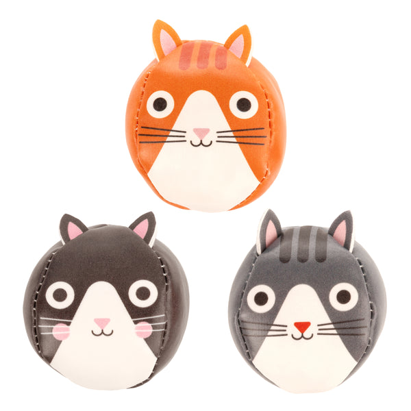 Kikkerland Kidoki Three Little Cats Juggling Balls
