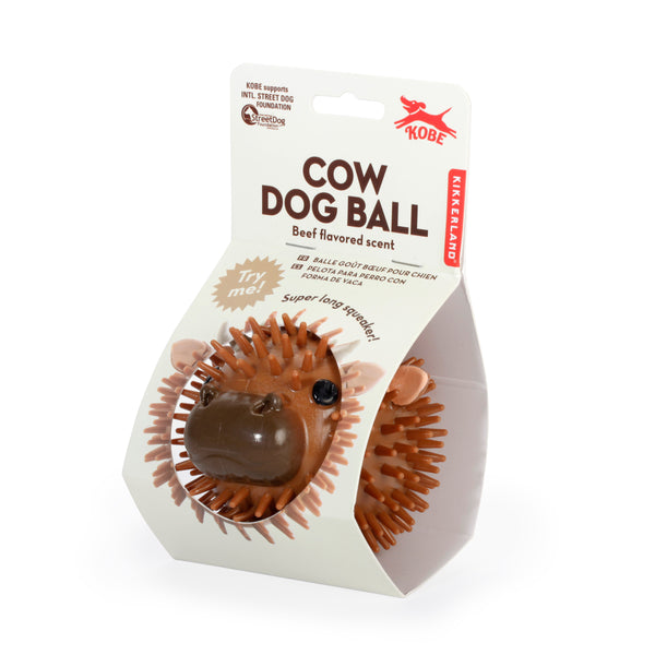 Kikkerland Kobe Cow Dog Ball