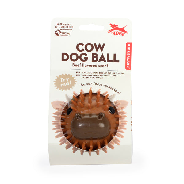Kikkerland Kobe Cow Dog Ball