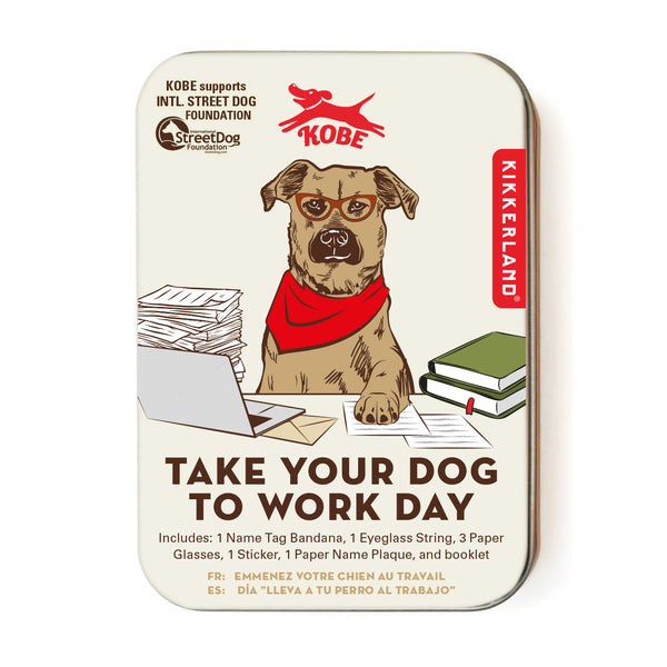 kikkerland Kobe Take Your Dog to Work Day