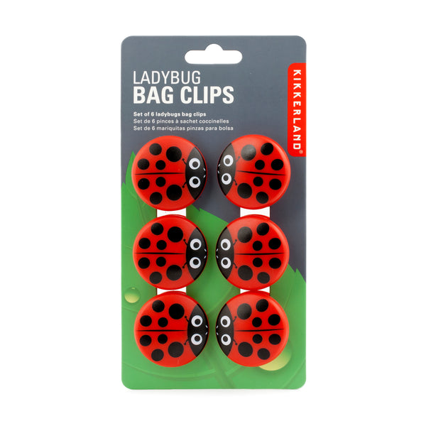 Kikkerland Ladybug Bag Clips