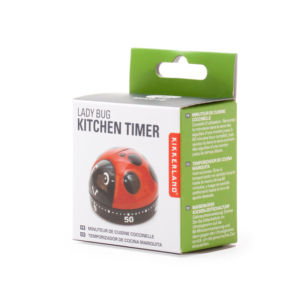 Kikkerland Ladybug Kitchen Timer