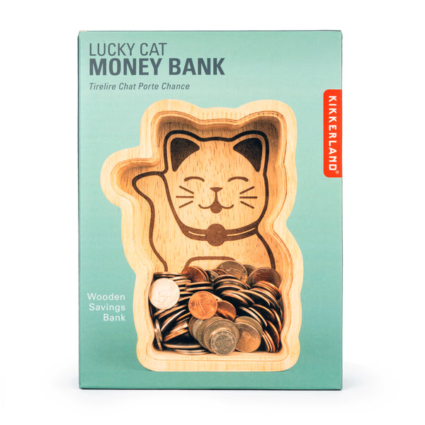 Kikkerland LUCKY CAT MONEY BANK