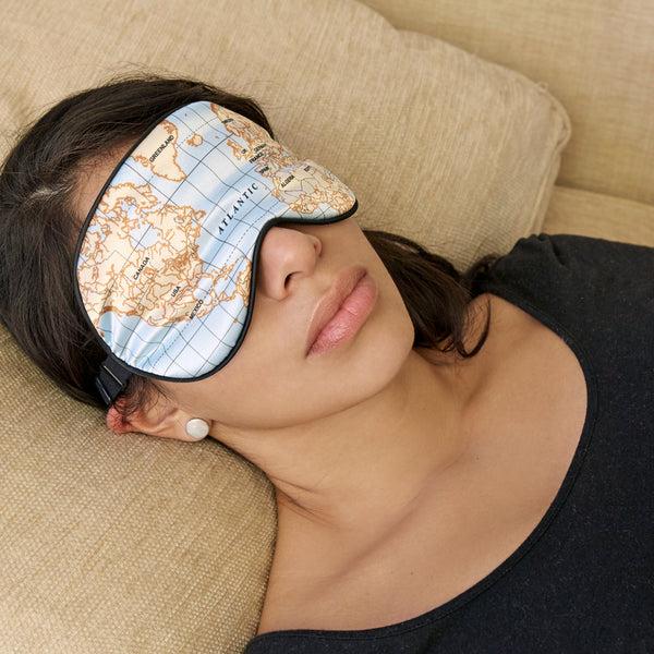 Kikkerland Maps Ultra Soft Sleep Mask