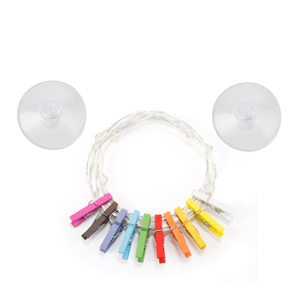 kikkerland Mini Clothespin String Lights