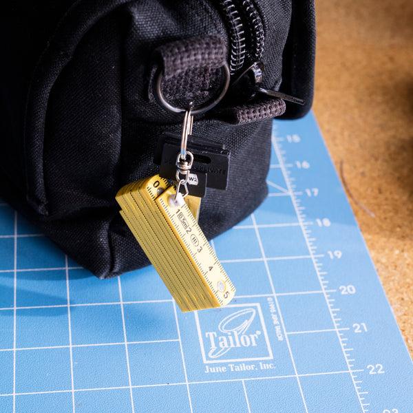 Kikkerland Mini Folding Ruler Keyring