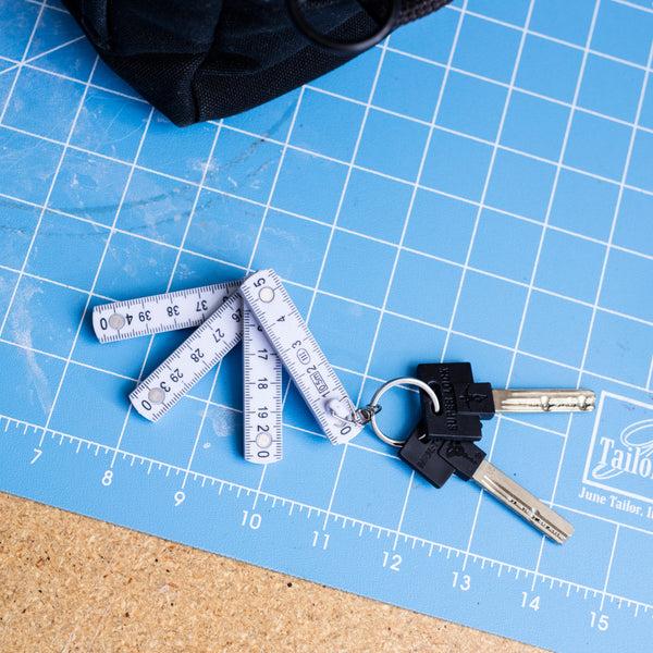 Kikkerland Mini Folding Ruler Keyring