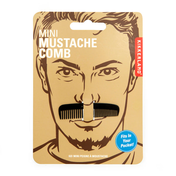 Kikkerland Mini Mustache Comb