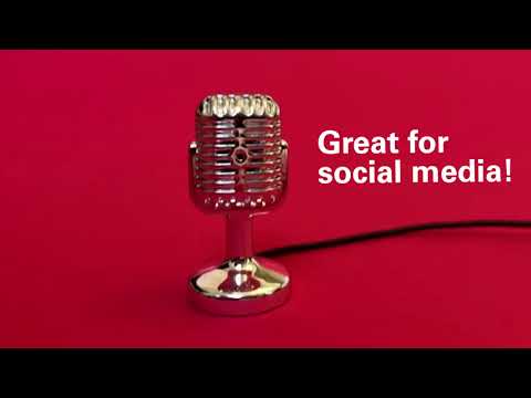 Kikkerland Mini Retro Microphone