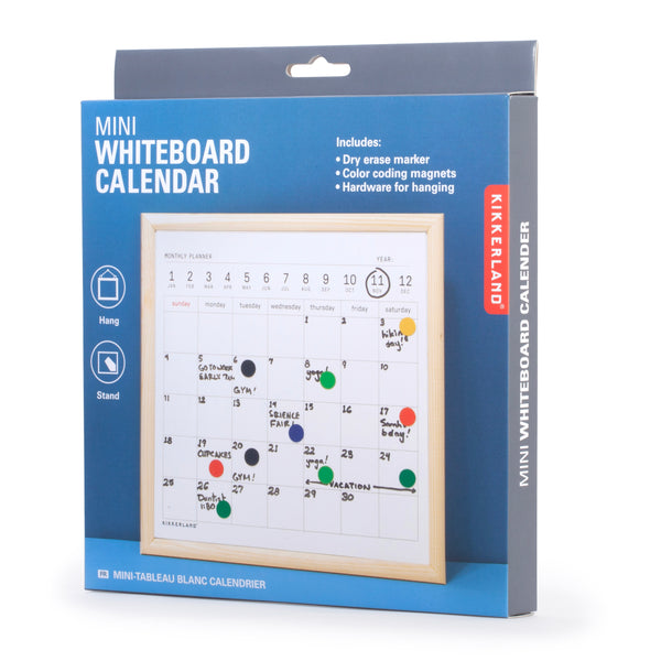 Kikkerland Mini Whiteboard Calendar