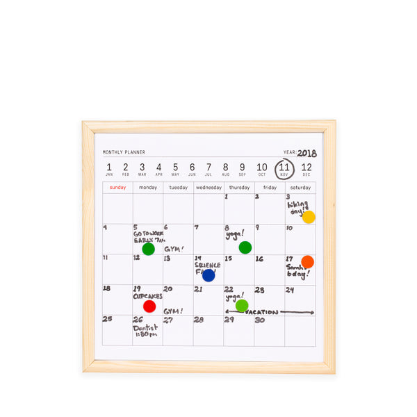 Kikkerland Mini Whiteboard Calendar