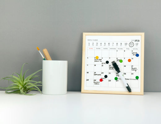 Kikkerland Mini Whiteboard Calendar