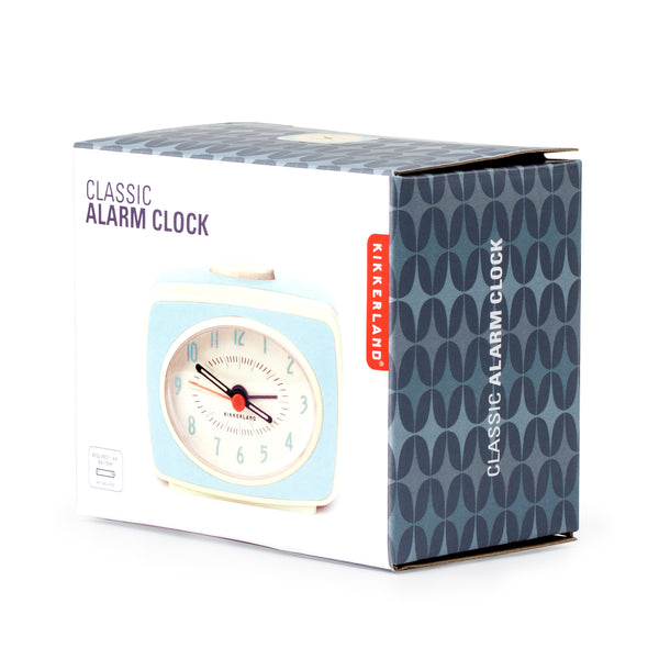 Kikkerland Mint Classic Alarm Clock