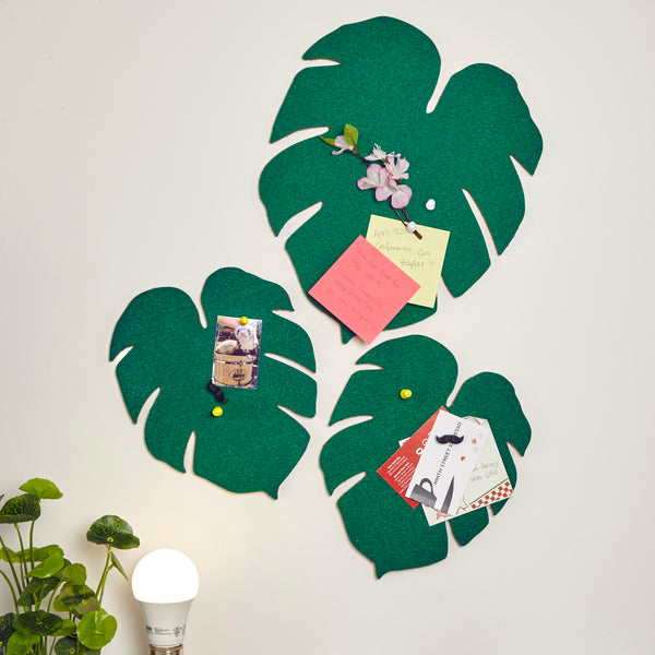 Kikkerland Monstera Leaf Corkboards