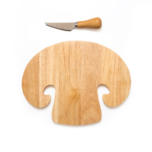 kikkerland Mushroom Cutting Board & Knife