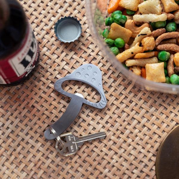Kikkerland Mushroom Keychain Bottle Opener
