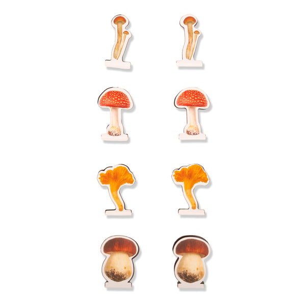 Kikkerland Mushroom Magnetic Bookmarks