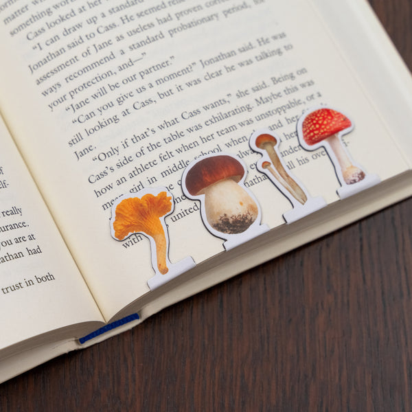 Kikkerland Mushroom Magnetic Bookmarks