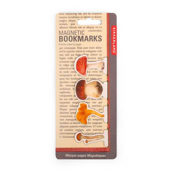 Kikkerland Mushroom Magnetic Bookmarks