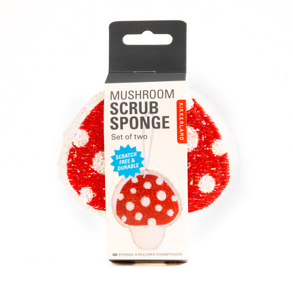 Kikkerland Mushroom Scrub Sponge