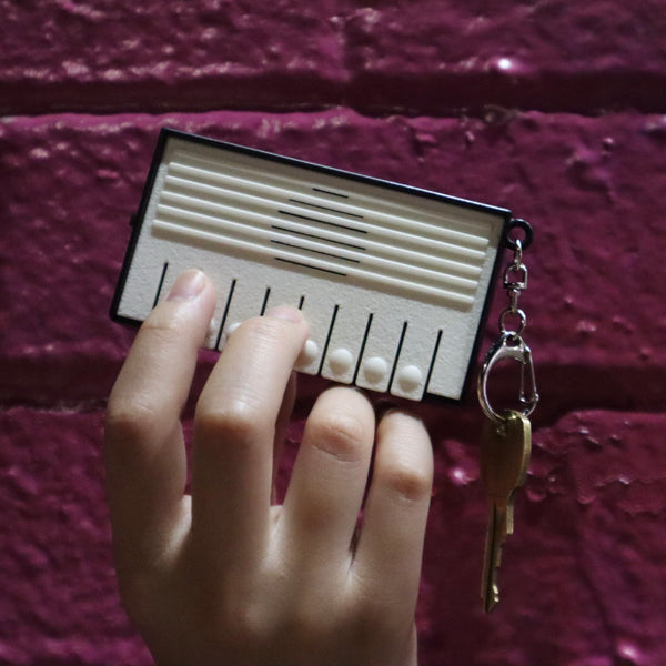 Kikkerland On The Go Mini Piano Keyboard Keychain