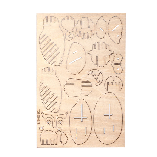 Kikkerland Owl 3D Wooden Puzzle