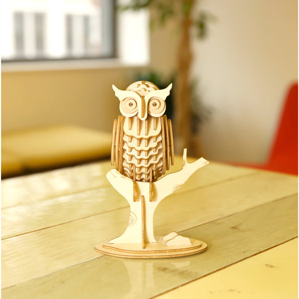 Kikkerland Owl 3D Wooden Puzzle