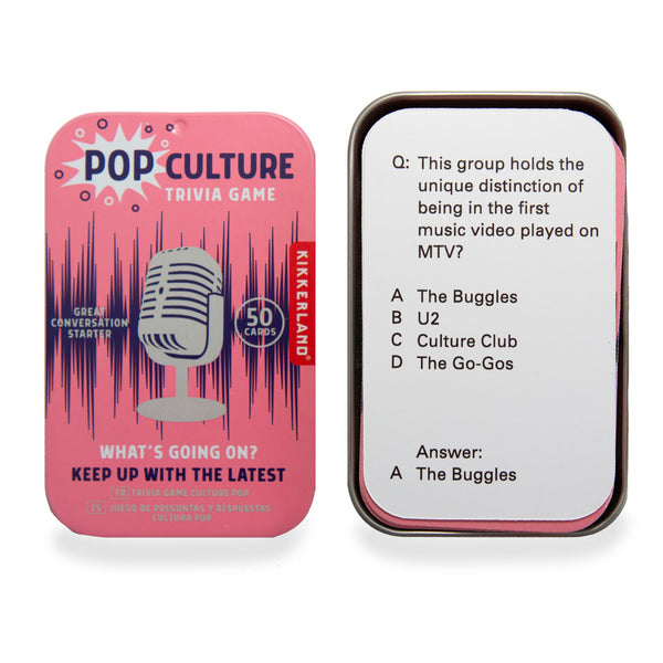 kikkerland Pop Culture Trivia Game