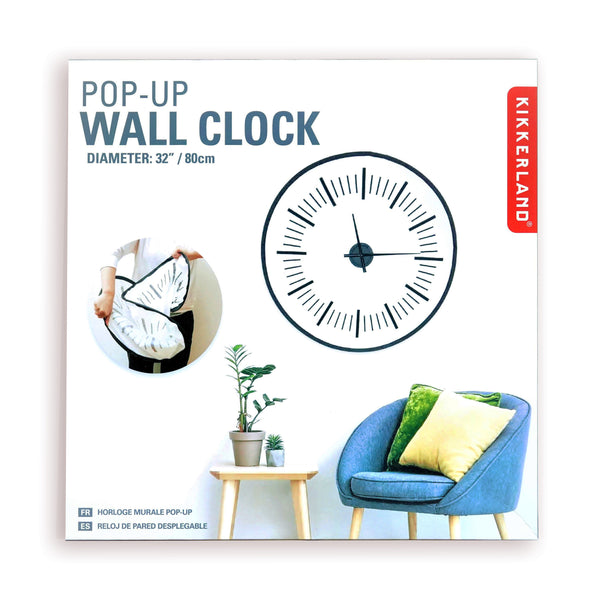 Kikkerland Pop-Up Wall Clock