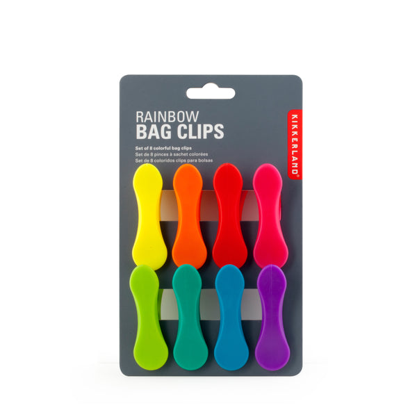 kikkerland Rainbow Bag Clips